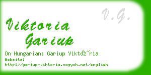 viktoria gariup business card